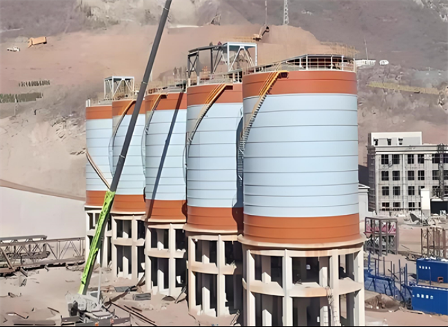 鄂城高架钢板仓